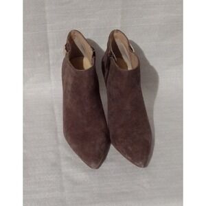 Kate Spade New York Ankle Boots Womens Size 6.5 Black Suede High Heel Made Italy